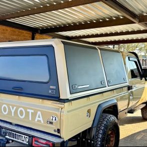 Toyota Landcruiser double cab and single cab steel canopies